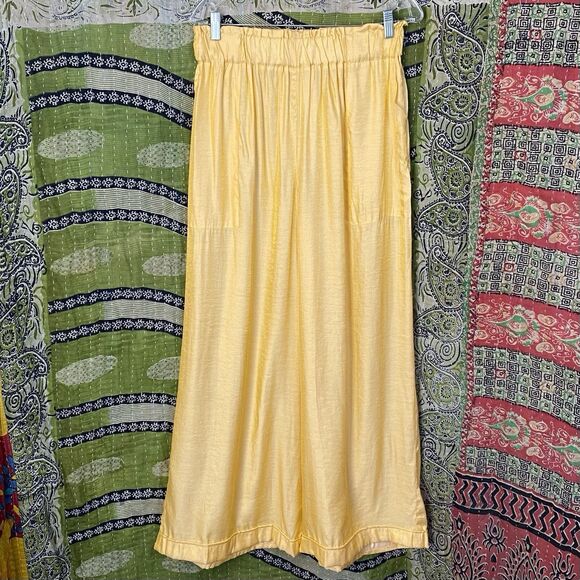 NWOT Jen's Pirate Booty Golden Sun Silk Blend Blouse/ Wide Leg Set Size Large - Picture 9 of 16